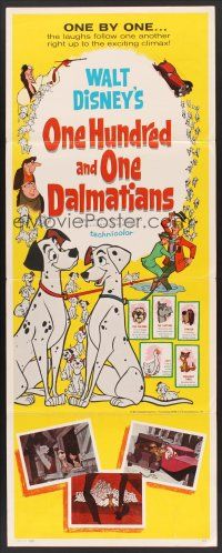 4e428 ONE HUNDRED & ONE DALMATIANS insert '61 most classic Walt Disney canine family cartoon!