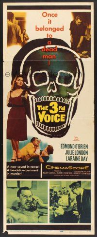 4e004 3rd VOICE insert '60 Edmond O'Brien, it's diabolikill, cool art of huge skull!