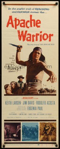 4e033 APACHE WARRIOR insert '57 Native American Indian Keith Larson only knew one command, avenge!