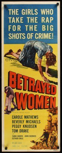 4e063 BETRAYED WOMEN insert '55 bad girls in solitary who take the rape for the big shots of crime!