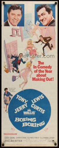 4e078 BOEING BOEING insert '65 Tony Curtis & Jerry Lewis in the big comedy of nineteen sexty-sex!