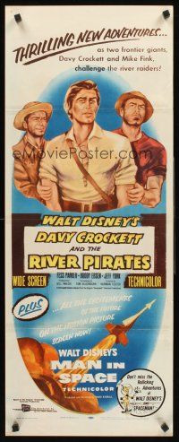 4e157 DAVY CROCKETT & THE RIVER PIRATES insert '56 Walt Disney, Fess Parker & Buddy Ebsen!
