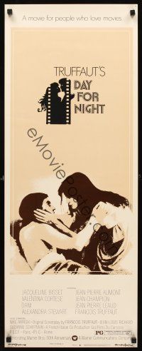 4e159 DAY FOR NIGHT insert '73 Francois Truffaut's La Nuit Americaine, sexy Jacqueline Bisset!