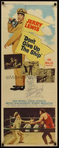 4e191 DON'T GIVE UP THE SHIP insert '59 full-length image of Jerry Lewis in Navy uniform!