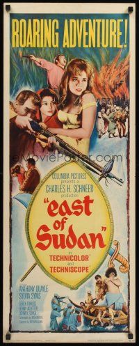 4e210 EAST OF SUDAN insert '64 Anthony Quayle, Sylvia Syms, first Jenny Agutter!