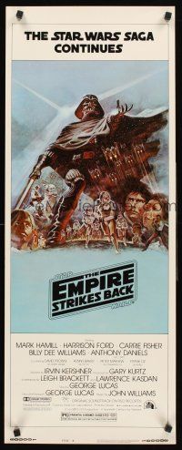 4e215 EMPIRE STRIKES BACK style B insert '80 George Lucas sci-fi classic, art by Tom Jung!