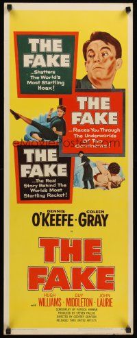 4e225 FAKE insert '53 Dennis O'Keefe, Coleen Gray, story behind most startling racket!