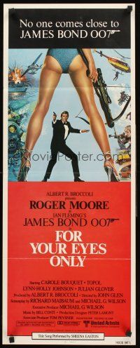 4e250 FOR YOUR EYES ONLY int'l insert '81 no one comes close to Roger Moore as James Bond 007!