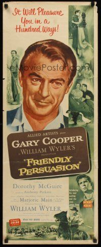 4e259 FRIENDLY PERSUASION insert '56 Gary Cooper it will pleasure you in a hundred ways!