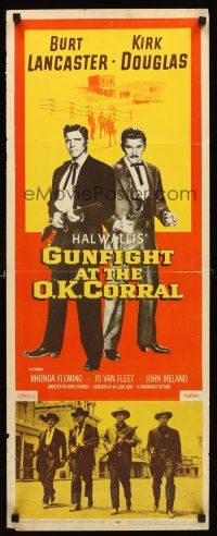 4e304 GUNFIGHT AT THE O.K. CORRAL insert '57 Burt Lancaster, Kirk Douglas, directed by Sturges!
