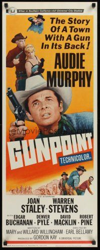 4e308 GUNPOINT insert '66 Audie Murphy in the story of a town with a gun in its back!