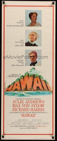 4e324 HAWAII insert '66 Julie Andrews, Max von Sydow, Richard Harris, written by James A. Michener!
