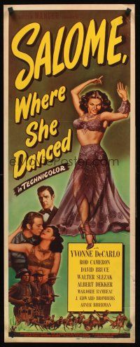 4e458 SALOME WHERE SHE DANCED insert '45 world's most fascinating woman Yvonne De Carlo!