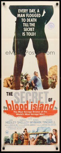 4e463 SECRET OF BLOOD ISLAND insert '65 in the tradition of the great escape adventure!