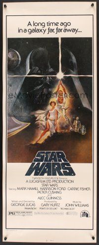 4e482 STAR WARS video insert R1982 George Lucas classic sci-fi epic, great art by Tom Jung!
