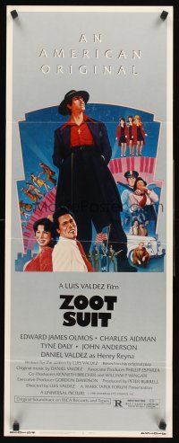 4e545 ZOOT SUIT insert '81 great musical artwork of Edward James Olmos by Ignacio Gomez!