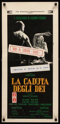 4e598 DAMNED Italian locandina '69 Luchino Visconti's La caduta degli dei, Dirk Bogarde!