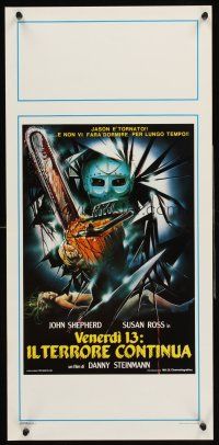 4e635 FRIDAY THE 13th PART V Italian locandina '86 A New Beginning, wild completely different art!