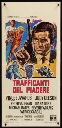 4e653 HAMMERHEAD Italian locandina '68 cool images of detective Vince Edwards & sexy Judy Geeson!