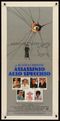 4e702 MIRROR CRACK'D Italian locandina '81 Angela Lansbury, Elizabeth Taylor, Agatha Christie!
