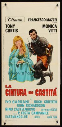 4e724 ON MY WAY TO THE CRUSADES I MET A GIRL WHO Italian locandina '67 Monica Vitti & knight!