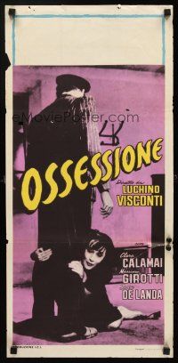 4e727 OSSESSIONE Italian locandina R50s Luchino Visconti classic, Clara Calamai & Girotti!