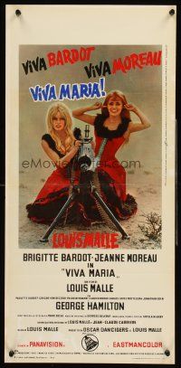4e794 VIVA MARIA Italian locandina '66 Louis Malle, sexiest babes Brigitte Bardot & Jeanne Moreau!