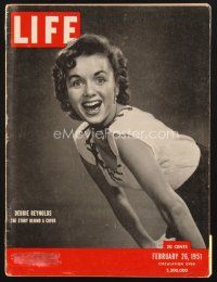 4f140 LIFE MAGAZINE magazine February 26, 1951 Debbie Reynolds, LaMotta & Sugar Ray Robinson!