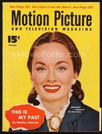 4f114 MOTION PICTURE magazine December 1952 Ann Blyth, Marilyn Monroe writes about her past!