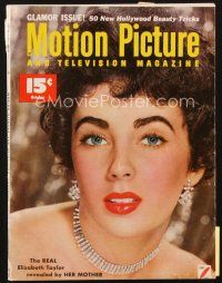 4f113 MOTION PICTURE magazine October 1952 the REAL Elizabeth Taylor revealed by her mother!