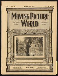4f064 MOVING PICTURE WORLD exhibitor magazine Aug 23 1913 wild animal pictures in Universal program!