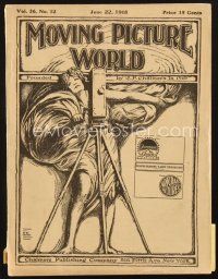 4f072 MOVING PICTURE WORLD exhibitor magazine June 22, 1918 Theda Bara, Chaplin, Mutt & Jeff!