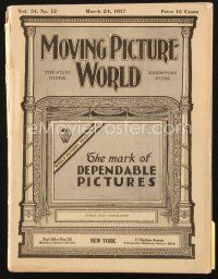 4f068 MOVING PICTURE WORLD exhibitor magazine March 24, 1917 Charlie Chaplin, Pickford, Lloyd