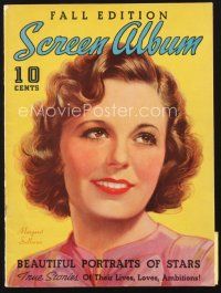 4f129 SCREEN ALBUM magazine Fall 1936 smiling artwork portrait of pretty Margaret Sullavan!