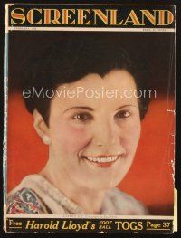 4f127 SCREENLAND magazine February 1926 close up smiling portrait of Leatrice Joy by Paul Hesse!
