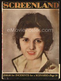 4f123 SCREENLAND magazine October 1925 head & shoulders portrait of Mary Astor by Lucas Kanarian!