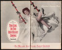 4f226 GIRL IN THE RED VELVET SWING pressbook '55 Joan Collins as Evelyn Nesbitt Thaw!