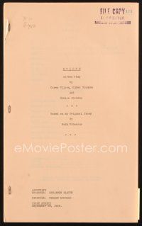 4f146 BOLERO first draft script September 29, 1933, screenplay by Carey Wilson, Glasmon & Jackson!