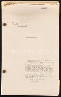 4f147 DARK COMMAND cutting continuity script '40 screenplay by Grover Jones, Lionel Houser & Herbert