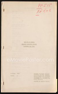 4f158 SAY IT IN FRENCH release dialogue script November 12, 1938, screenplay by Frederick Jackson!
