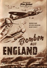 4f348 BLITZ ON BRITAIN German program '61 lots of images of English WWII bomber airplanes!