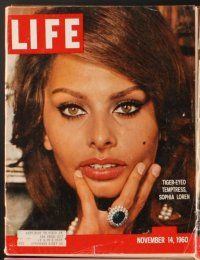 4f030 LOT OF 6 LIFE MAGAZINES magazine '57-72 Sophia Loren, Rita Hayworth, Blondell, Myrna Loy &more