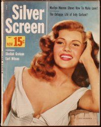 4f029 LOT OF 10 SILVER SCREEN MAGAZINES '53-54 Rita Hayworth, Debbie Reynolds, Doris Day, Lana!