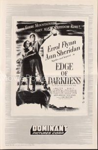 4f217 EDGE OF DARKNESS pressbook R56 great images of Errol Flynn & Ann Sheridan!