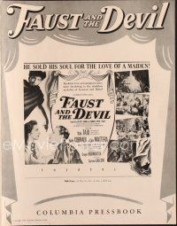4f222 FAUST & THE DEVIL pressbook '50 La Leggenda di Faust, sold his soul for the love of a maiden!