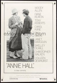 4g052 ANNIE HALL 1sh 77 full-length Woody Allen & Diane Keaton, a new comedy!