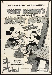 4g141 BUILDING A BUILDING 1sh R74 Walt Disney, Mickey & Minnie Mouse on construction site!