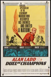 4g242 DUEL OF CHAMPIONS 1sh '64 Alan Ladd destroyed his enemies and united a nation!