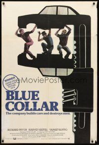 4g112 BLUE COLLAR English 1sh '78 Richard Pryor, Harvey Keitel, Yaphet Kotto, cool wrench art!