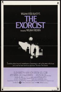 4g276 EXORCIST 1sh '74 William Friedkin, Max Von Sydow, William Peter Blatty horror classic!